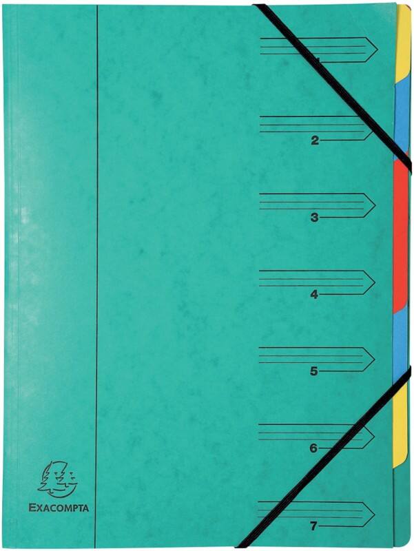 Trieur Exacompta 54073E A4 Vert Carte 24 x 32 cm