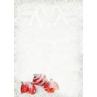 Papier de Noël Sigel A4 Blanc, rouge 90 g/m² 100 Unités