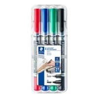 STAEDTLER Permanentmarker 348 Farbig assortiert 4 Stück