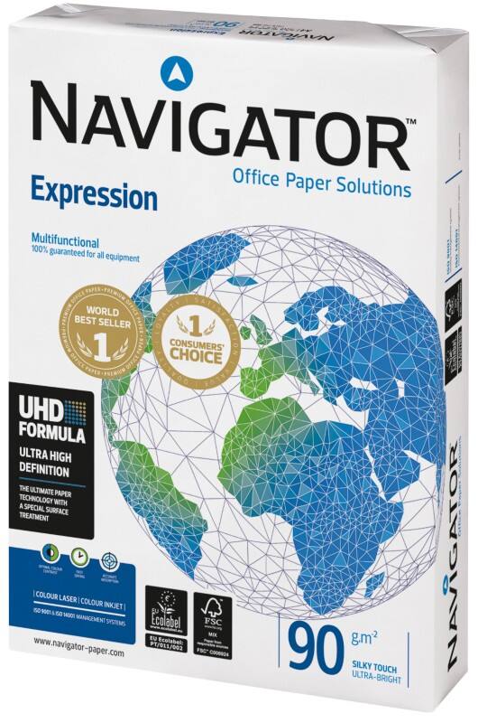 Navigator Expression A3 Druckerpapier 90 g/m² Glatt Weiss 500 Blatt