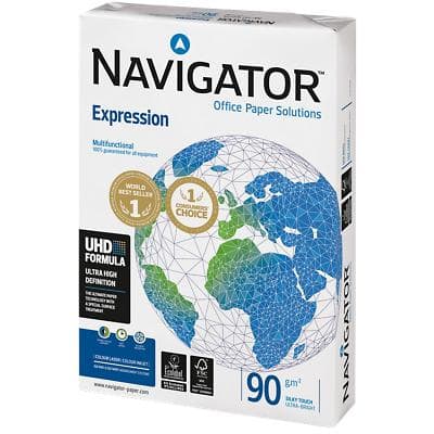 Navigator DIN A3 Druckerpapier 90 g/m² Glatt Weiß 500 Blatt