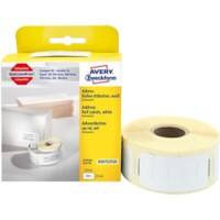 AVERY Zweckform Adressetiketten Kompatibel AS0722520 Selbsthaftend Schwarz auf Weiss 25 x 54 mm Thermal 1 Rolle à 500 Etiketten