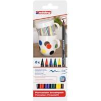 Feutres peinture pour porcelaine edding E4200 Pointe ronde Assortiment 6 Unités