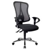 TOPSTAR Ergonomischer Bürostuhl Head Point SY Deluxe Netzstoff, Stoff Schwarz