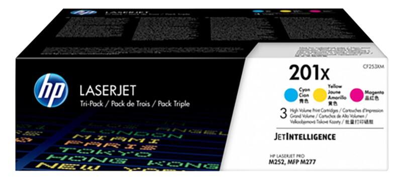 Toner HP 201X D’origine CF253XM Cyan, magenta, jaune 3 unités