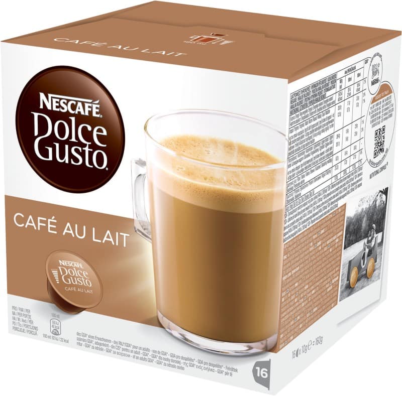 Café Dolce Gusto Café au lait NESCAFÉ Dolce Gusto 16 Unités de 10 g