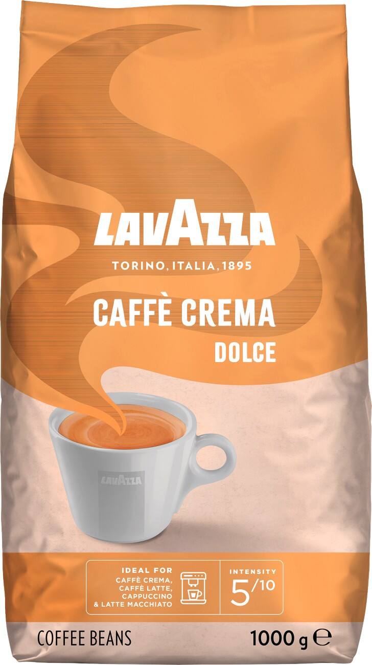 Lavazza Kaffee Crema Dolce Kaffeebohnen Bohnen Leicht 1 kg 