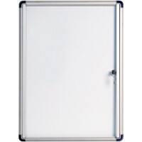 Vitrine d'affichage verrouillable Bi-Office Enclore Indoor Budget Magnétique 4 x A4 Verrouillable 51,5 (L) x 68,9 (H) cm Blanc