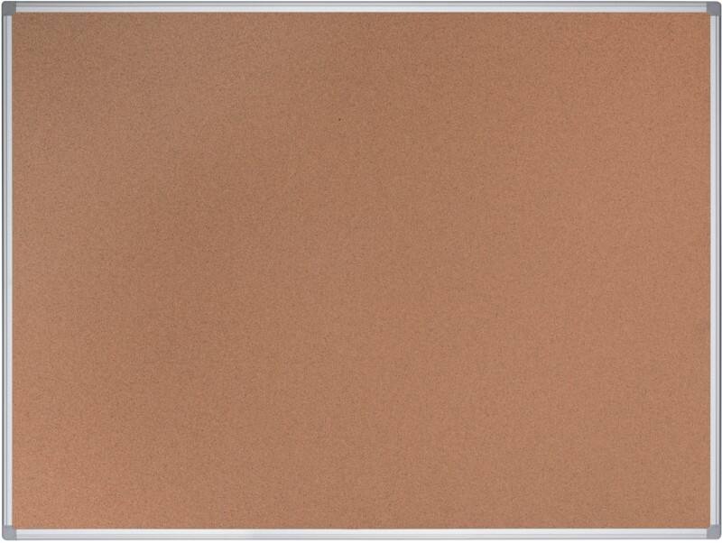 Tableau d'affichage Bi-Office Earth Montage mural Non Magnétique Liège 45 x 60 cm (l x h) Aluminium Marron