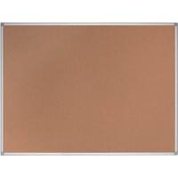 Tableau d'affichage Bi-Office Earth Montage mural Non Magnétique Liège 45 x 60 cm (l x h) Aluminium Marron