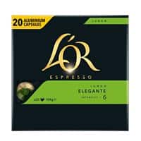 Capsules de café L'OR Nespresso Capsules Elegante 20 unités de 5,2 g