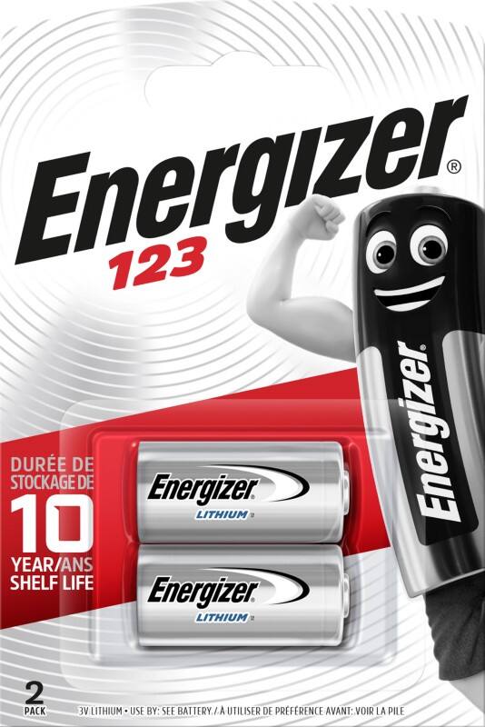Piles Energizer Photo 123 CR17345 3V Lithium 2 Unités