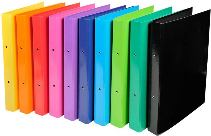 Exacompta Ringbuch A4 Karton 2 Ringe 30 mm Farbig assortiert