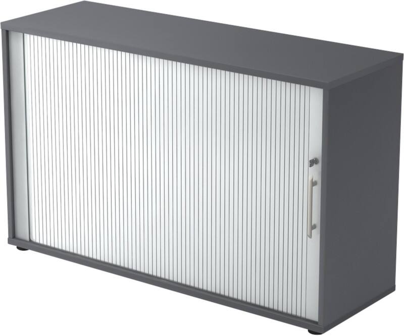 Armoire de classement Hammerbacher 2FH Graphite 1200 x 400 x 748 mm