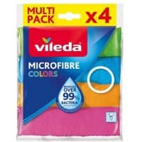 Lavette Microfibre Vileda Assortiment 4 unités