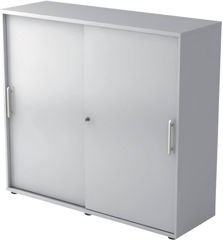 Armoire à portes rideaux Hammerbacher 1753S RE Gris clair 1200 x 400 x 1100 mm