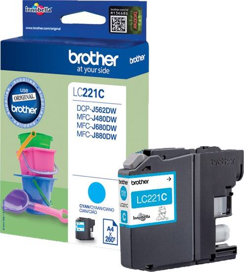Brother LC221C Original Tintenpatrone Cyan