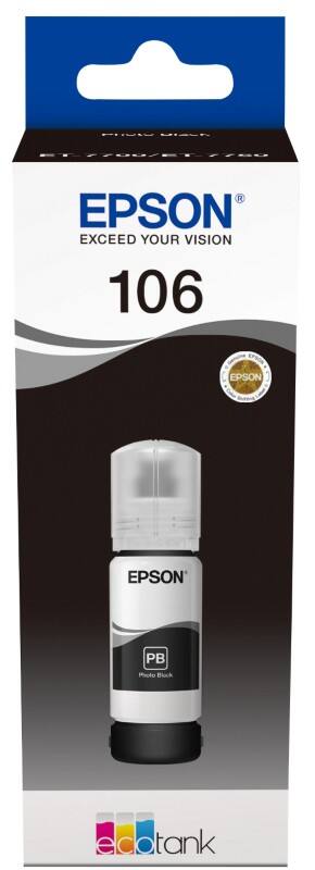 Epson 106 Original Tintenflasche C13T00R140 Fotoschwarz