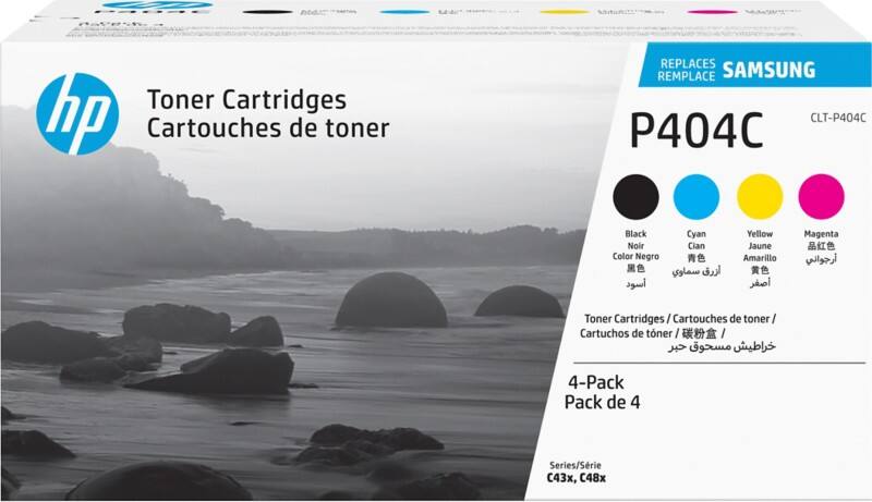 Toner CLT-P404C D'origine Samsung Noir, cyan, magenta, jaune Multipack 4 Unités