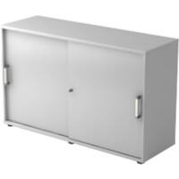 Armoire à portes coulissantes Hammerbacher Aggloméré 1 Étagère Verrouillable 1200 x 400 x 748 mm Gris