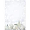 Papier à lettre Sigel White Stars 90 g/m² 21 x 29,7 cm A4 Blanc, gris 25 Feuilles