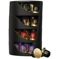 L'OR Kapselspender 4-lagig Kunststoff Schwarz 19,2 x 28 cm