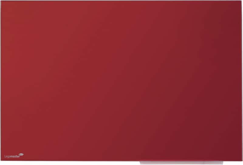 Tableau magnétique en verre Legamaster Magnétique Simple face 60 (L) x 40 (H) cm Rouge