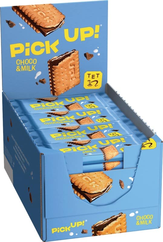 PiCK UP! Choco & Milk Keksriegel 24 Stück à 28 g
