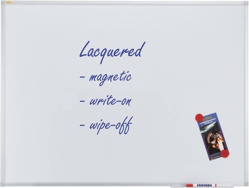 Tableau blanc Franken X-tra!Line Magnétique Simple face 90 (L) x 60 (H) cm Blanc