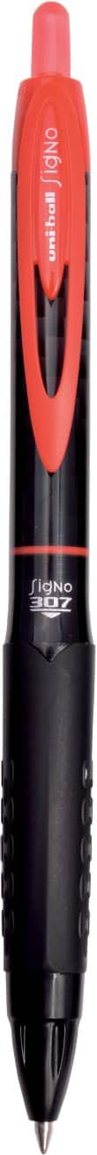 Roller à encre gel uni-ball Signo 307 Rouge 12 Unités