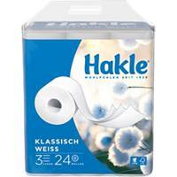 Papier toilette Hakle Classic 3 épaisseurs 10117 24 Rouleaux de 150 Feuilles