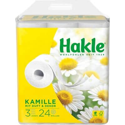 Hakle Toilettenpapier Kamille & Aloe Vera 3-lagig 24 Rollen à 150 Blatt