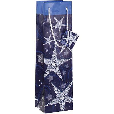 Sigel Flaschen Geschenktüten Shining Stars 100 mm 5 Stück
