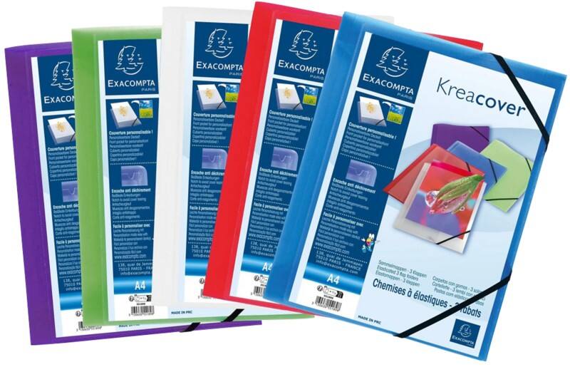 Chemises à 3 rabats Exacompta 55189E A4 Assortiment 90 g/m² 5 unités