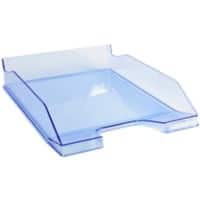 Exacompta Briefablage Combo 2 Classic Polystyrol Transparent Blau 25,5 x 34,7 x 6,5 cm