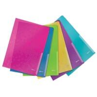 Leitz WOW Pochette pour documents A4 Assortiment PP (Polypropylène) 200 Microns 6 Unités