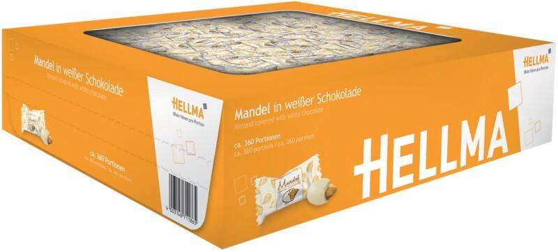 Amandes au chocolat blanc Hellma 360 Unités de 2,3 g