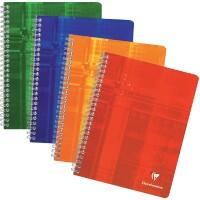 Cahier à spirales Clairefontaine A5+ Assortiment Couverture en carton laminé Ligné 50 feuilles