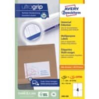 AVERY Zweckform ultragrip Mehrzwecketiketten 3483-200 Selbsthaftend A4 Weiss 105 x 148 mm 220 Blatt à 4 Etiketten