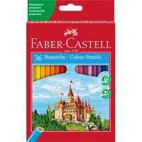 Faber-Castell Hexagonal-Buntstifte ECO Farbig sortiert 36 Stück