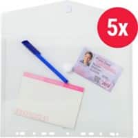 Pochettes perforées Exacompta A4 perforation universelle Transparent polypro 20/100e 5 unités