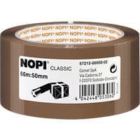 Ruban adhésif d'emballage Nopi Classic 50 mm x 66 m Marron
