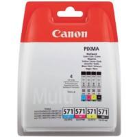 Canon CLI-571C/M/Y/BK Original Tintenpatrone 0386C004 Schwarz, cyan, magenta, gelb 4 Stück Multipack