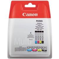 Canon CLI-571C/M/Y/BK Original Tintenpatrone 0386C005 Schwarz, cyan, magenta, gelb 4 Stück Multipack