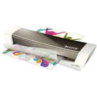 Plastifieuse Leitz iLAM Home Office A4, 300 mm/min. Préchauffage 3 min. Jusqu'à 2 x 125 (250) microns. Gris