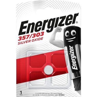 Piles bouton Energizer 357/303 SR44 4,5V Oxyde d’argent