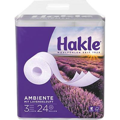 Hakle Toilettenpapier Lavendelduft 3-lagig 24 Rollen à 150 Blatt