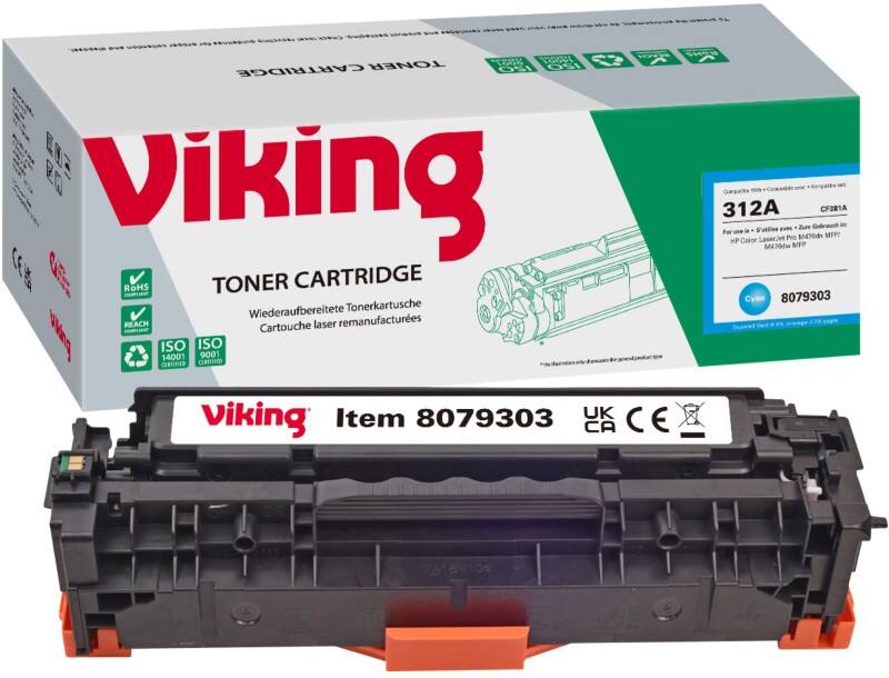 Toner Viking 312A compatible HP CF381A Cyan