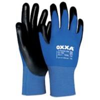 Oxxa Handschuhe X-Treme-Lite Polyurethan Größe M Schwarz, Blau 1 Paar Ungepudert