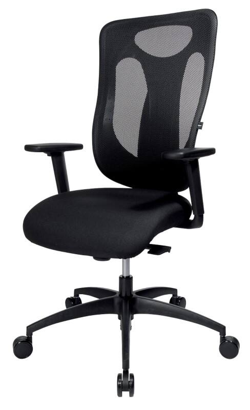 Siège de bureau Net Pro 110 TOPSTAR Mécanisme synchrone Accoudoirs réglables en hauteur Siège réglable en hauteur Noir 110 kg